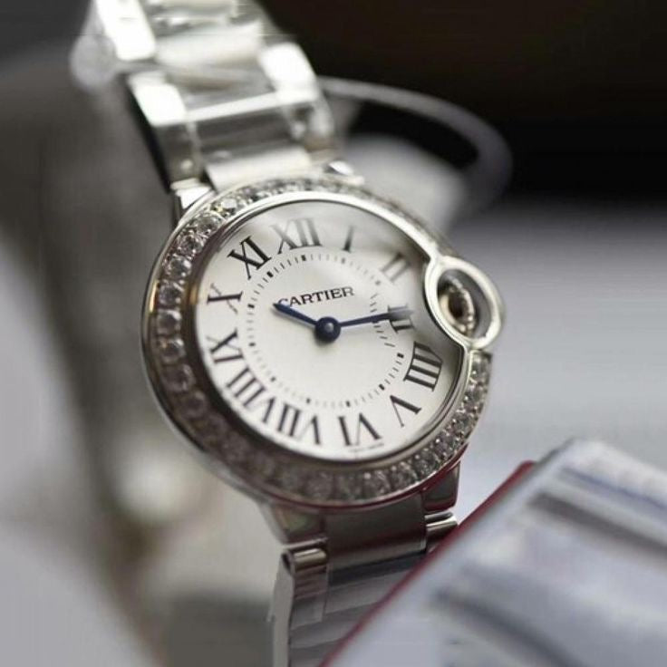 Montre cartier - ballon bleu Gris