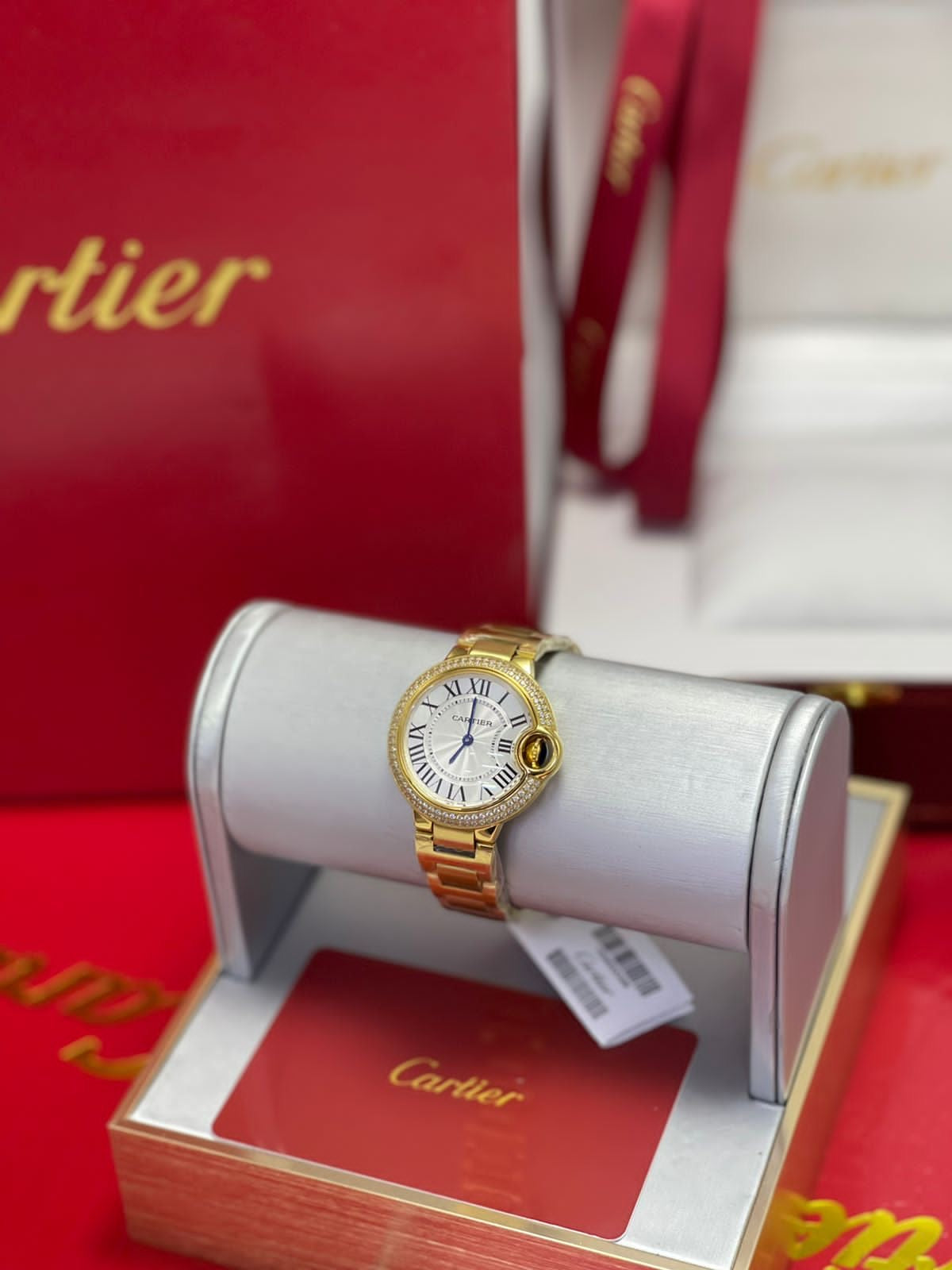 Montre Cartier - ballon bleu gold