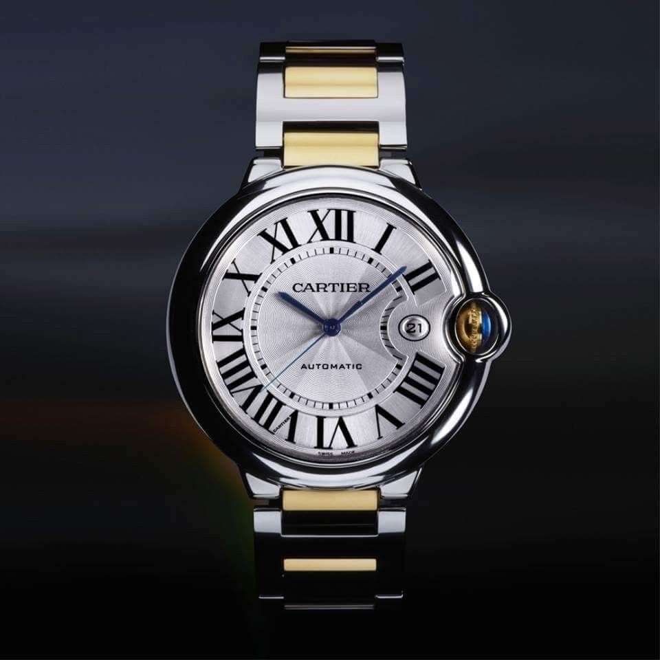 Montre Cartier - ballon bleu silver