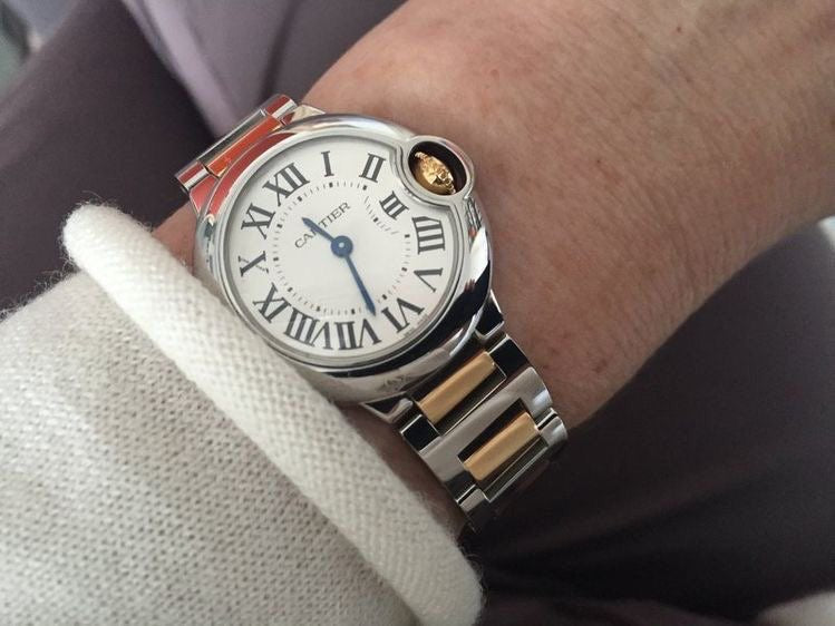 Montre Cartier - ballon bleu silver